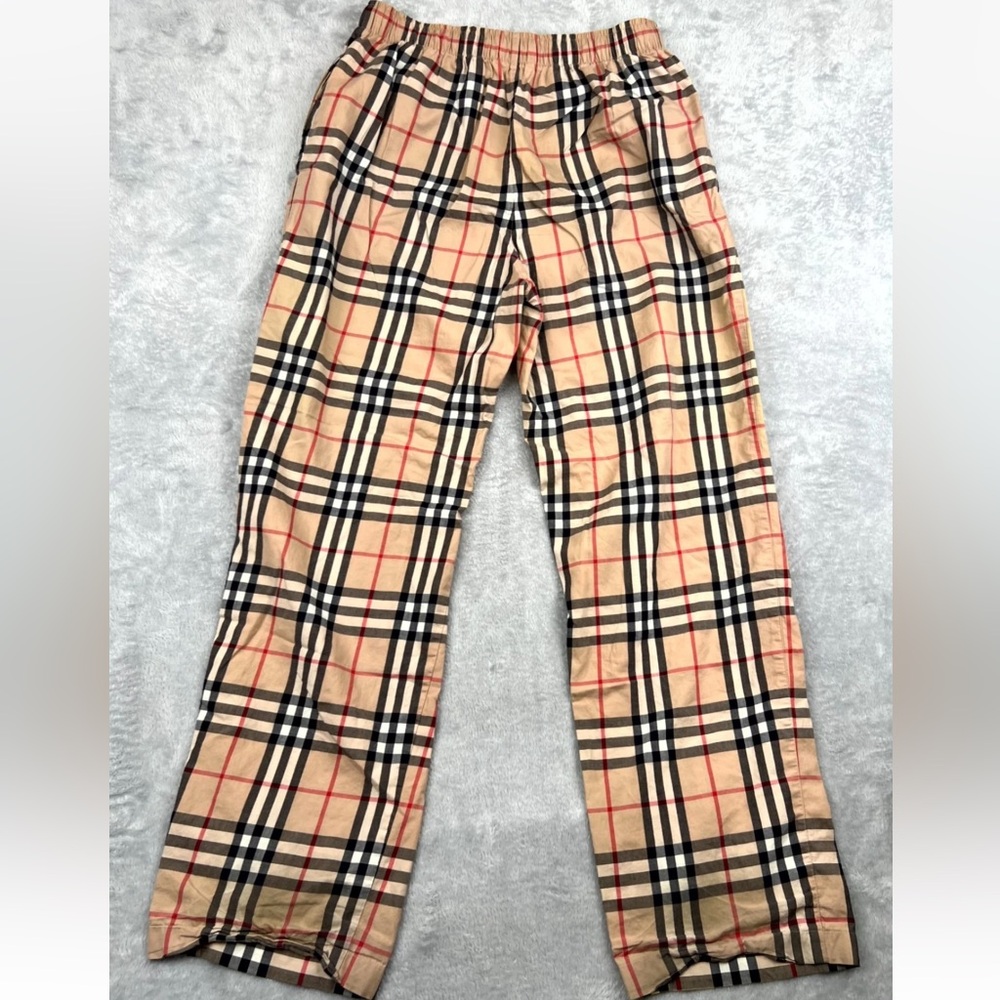 Burberry Nova Check Print Beige Lounge Pants